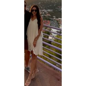 Haute Hippie Layered Lightweight Off-White Dress